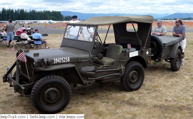 1943 Willys MB Jeep and Bantam trailer