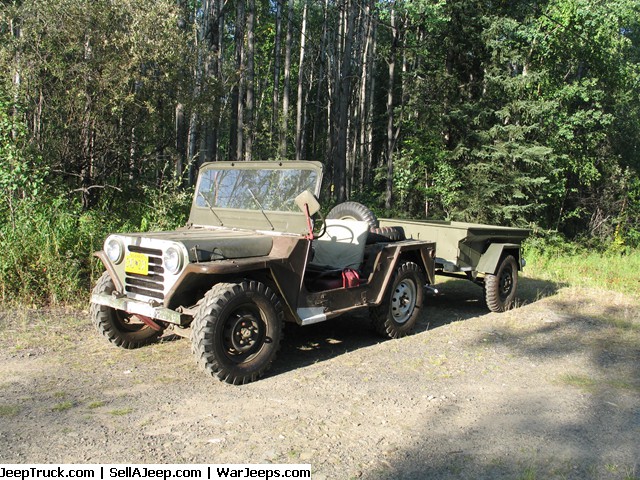 1962 Ford M151 Jeep and trailer