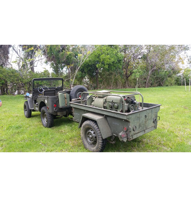 1951 Willys M38 with M416 Trailer and MEP 018A Genset 4