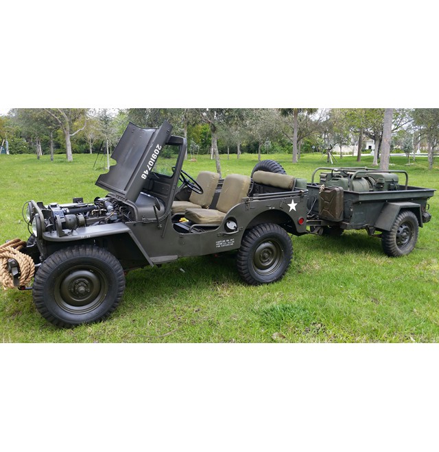 1951 Willys M38 with M416 Trailer and MEP 018A Genset 7