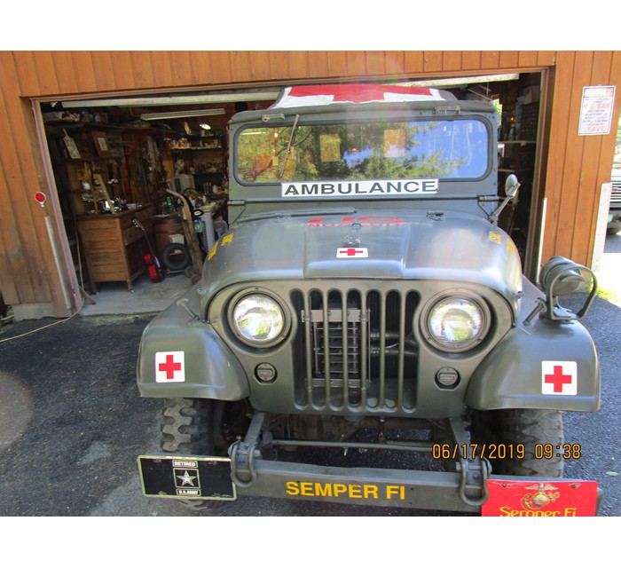 Restored 1954 Willys USMC M170 Ambulance 2