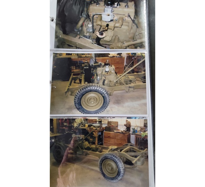 1942 Willys MB Frame Off restoration and restored Converto dump trailer 8