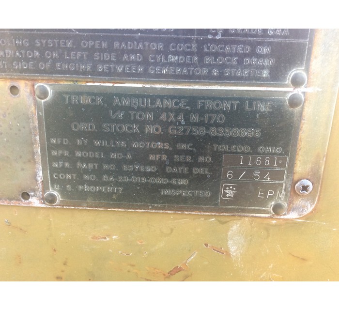 1954 M170 M38A1 Military Field Ambulance 2
