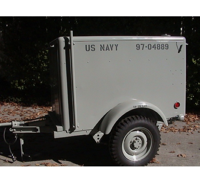 1952 Military fully restored Navy Radio Trailer 8