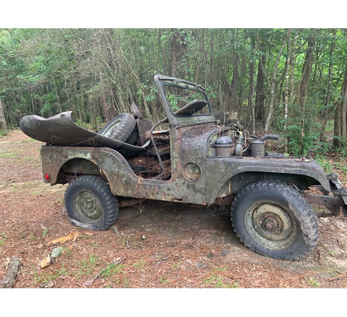 1955 M38A1 with matching plates and Parts Jeep 1