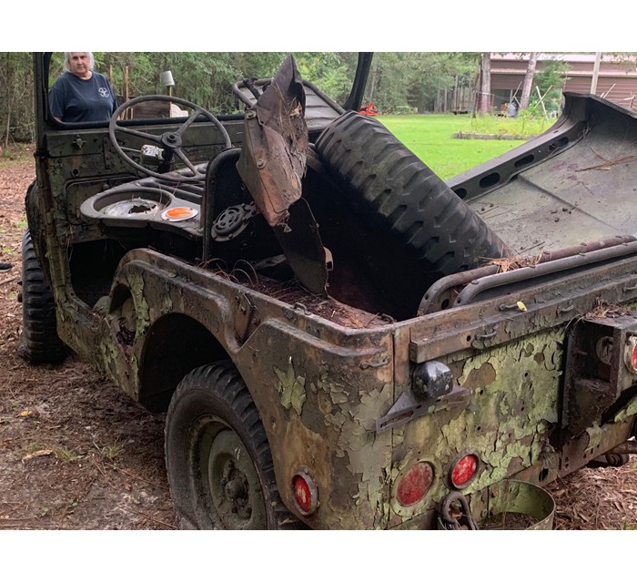 1955 M38A1 with matching plates and Parts Jeep 2