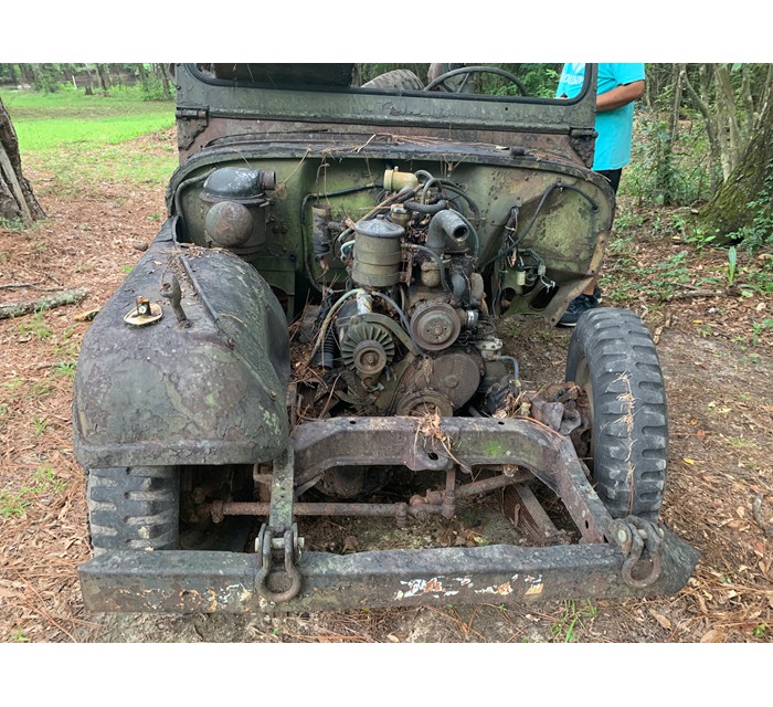 1955 M38A1 with matching plates and Parts Jeep 3