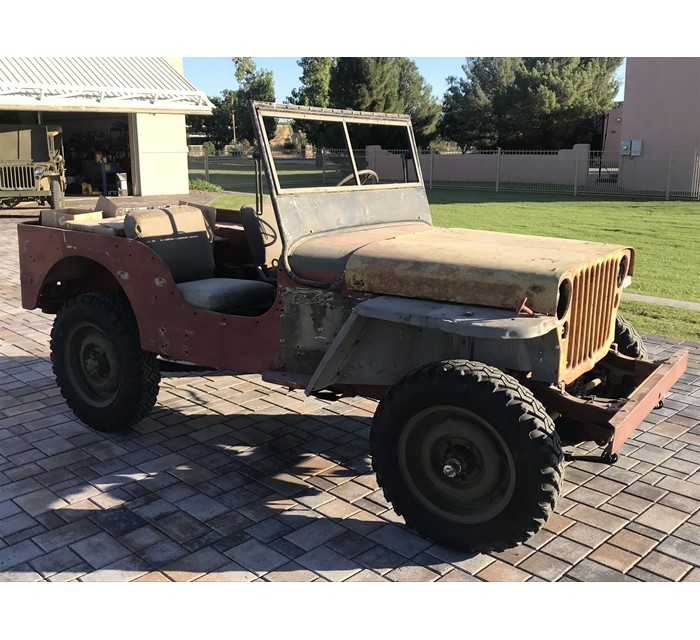 1944 Willys MB and 1945 Willys donor Jeep