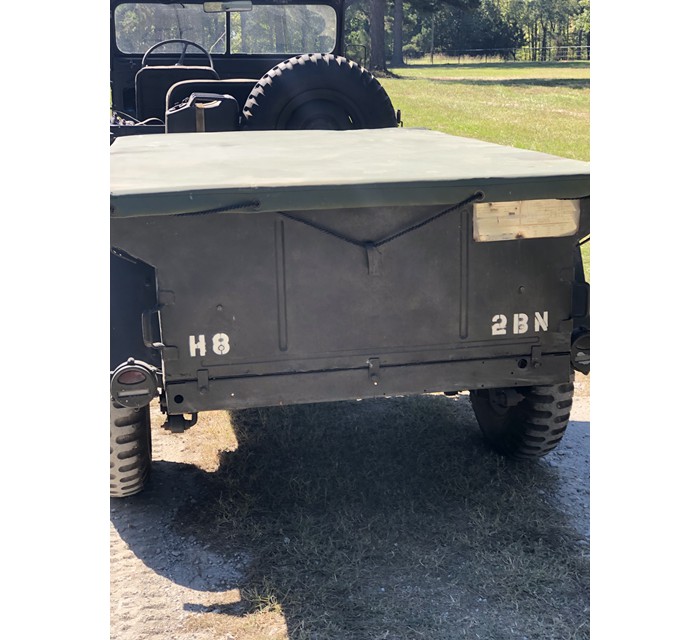 1966 Vintage Military Trailer with Cover 2