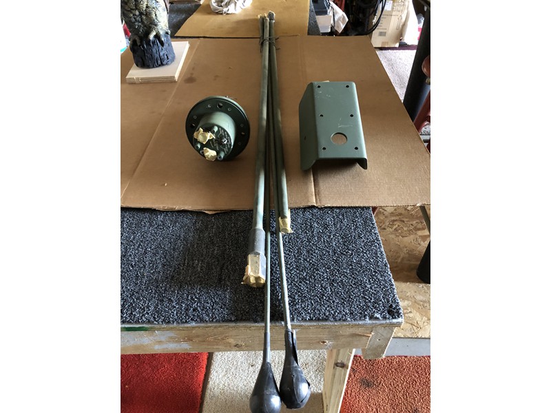 Military Jeep Antennas with Matching Transformer and Scoop Mount 3