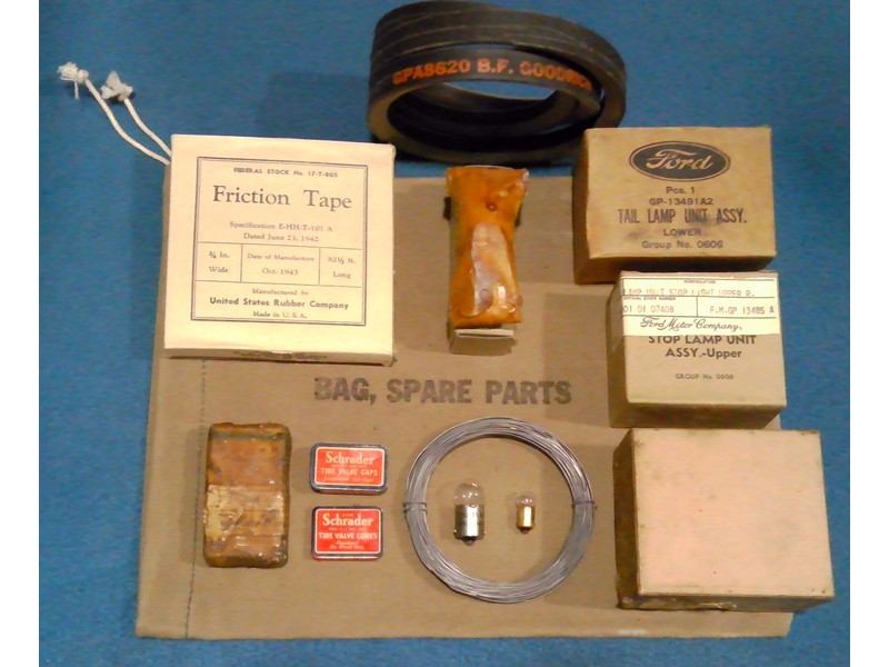 1 Lot of NOS Spare Parts For Willys MB Ford GPW WW2 Jeep G503 1/4-Ton Truck
