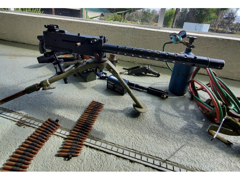 WWII 1919 Replica Machine Gun that Simulates Firing 1