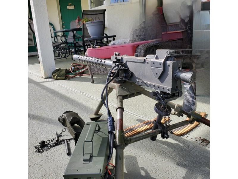 WWII 1919 Replica Machine Gun that Simulates Firing 4