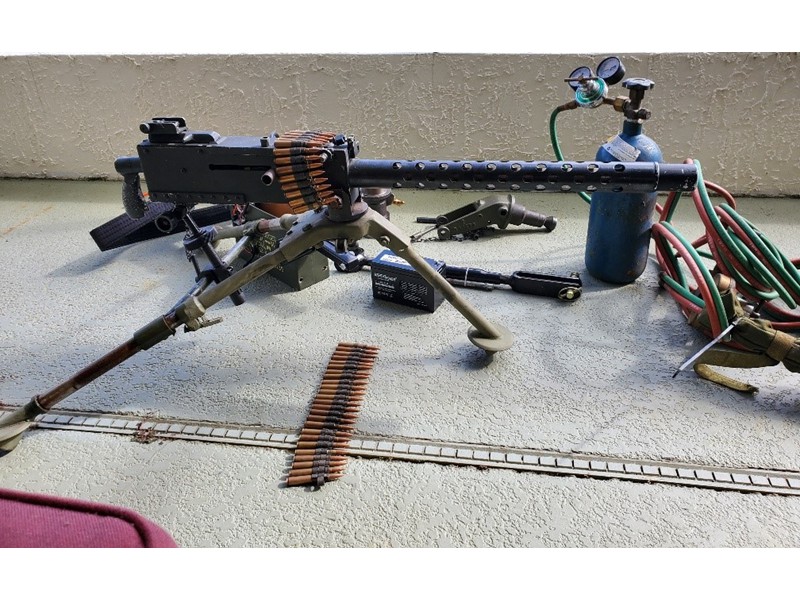 WWII 1919 Replica Machine Gun that Simulates Firing 6