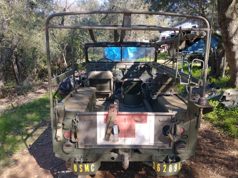 1962 Willys USMC M170 Frontline Ambulance Jeep 6