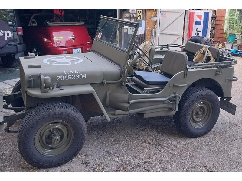 1946 Jeep CJ2 with Replica Willys WW2 MB Body 7