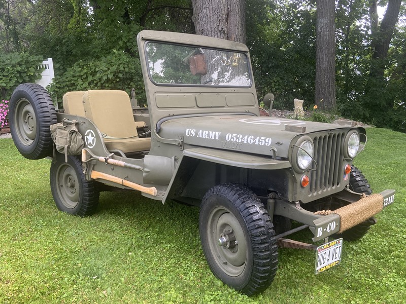 Willys Jeep CJ-3A Flat-Fender & M416-A1 Military Trailer Combo